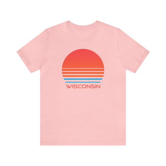Wisconsin T-Shirt - Retro 80s Unisex Wisconsin Shirt