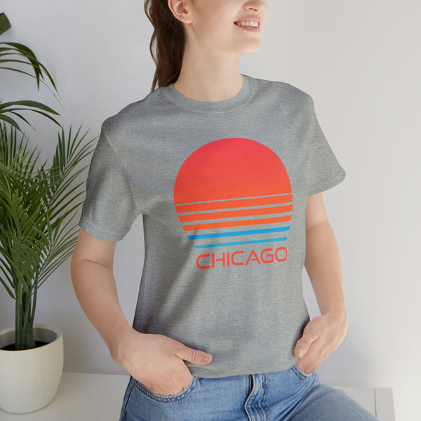 Chicago, Illinois T-Shirt - Retro 80s Unisex Chicago Shirt