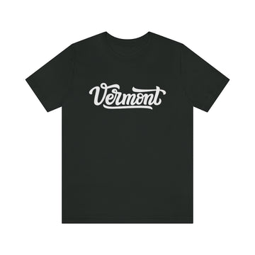 Buy vintage-black Vermont T-Shirt - Hand Lettered Unisex Vermont Shirt