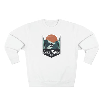 Premium Lake Tahoe, California Crewneck Sweatshirt - Retro Unisex Sweatshirt