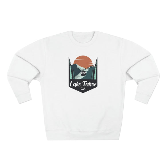 Premium Lake Tahoe, California Crewneck Sweatshirt - Retro Unisex Sweatshirt