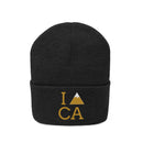 California Knit Beanie - Adult Embroidered I Heart / Love California Knit Hat-10