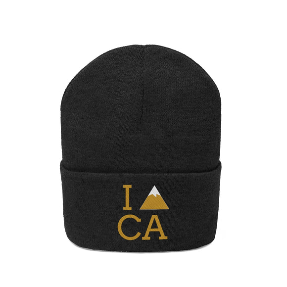 California Knit Beanie - Adult Embroidered I Heart / Love California Knit Hat