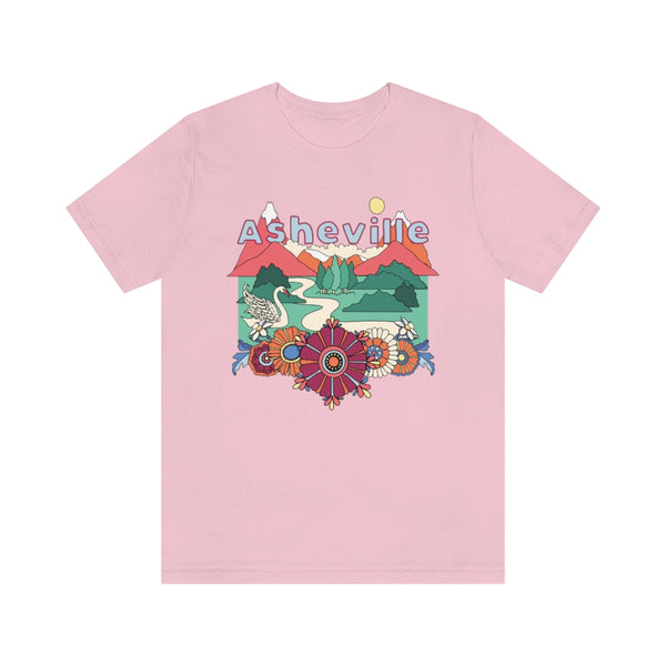 Asheville T-Shirt - Retro Mountain / Hippie Style Asheville, North Carolina Shirt
