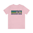Jackson Hole T-Shirt - Retro Mountain Bike Adult Unisex Jackson Hole, Wyoming T Shirt-55
