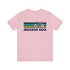 Jackson Hole T-Shirt - Retro Mountain Bike Adult Unisex Jackson Hole, Wyoming T Shirt