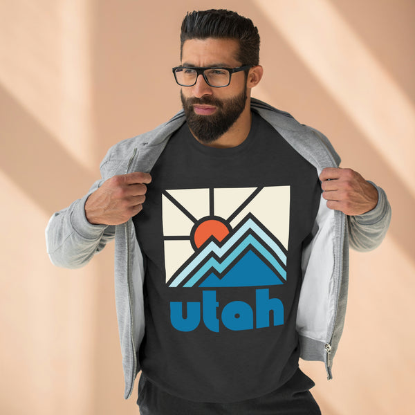 Premium Utah Crewneck Sweatshirt - Retro Unisex Sweatshirt