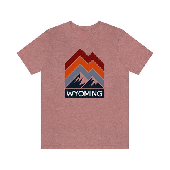 Wyoming T-Shirt - Retro Mountain Unisex Wyoming Shirt