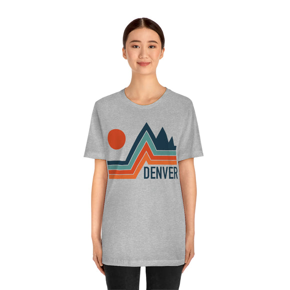 Denver, Colorado T-Shirt - Retro Mountain Unisex Denver Shirt