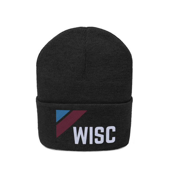 Wisconsin Beanie - Adult Embroidered Retro Wisconsin Knit Hat