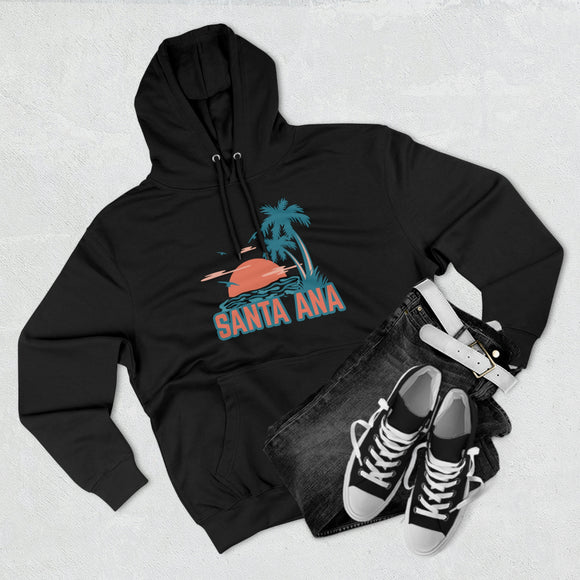 Premium Santa Ana, California Hoodie - Palm Tree Unisex Sweatshirt