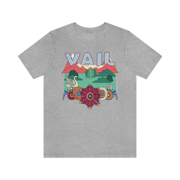 Vail Shirt, Colorado Retro T-Shirt, Hippie Style Colorado tee, Vail Mountain Shirt