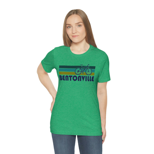 Bentonville T-Shirt - Retro Mountain Bike Adult Unisex Bentonville, Arkansas T Shirt