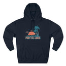 Premium Port St. Lucie, Florida Hoodie - Palm Tree Unisex Sweatshirt-1