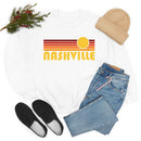 Nashville, Tennessee Sweatshirt - Retro Sunset Unisex-7