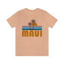 Maui, Hawaii T-Shirt - Retro Palm Tree Unisex Maui Shirt-1