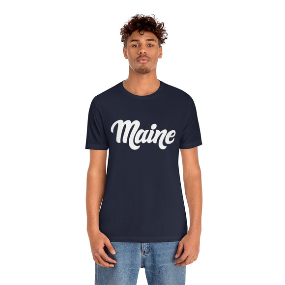 Maine T-Shirt - Hand Lettered Unisex Maine Shirt