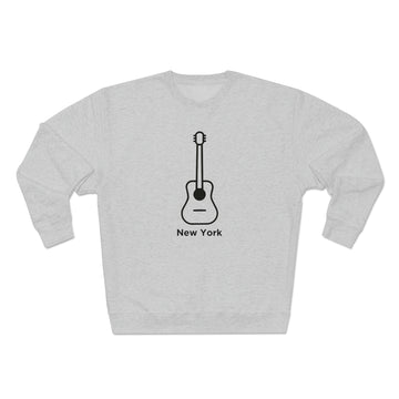 Buy heather-grey Premium New York Crewneck Sweatshirt - Retro Unisex Sweatshirt