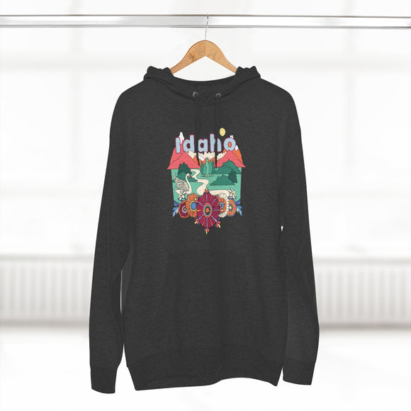 Premium Idaho Hoodie - Boho Unisex Sweatshirt