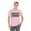 Idaho T-Shirt - Retro Mountain Bike Adult Unisex Idaho T Shirt-59