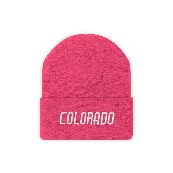 Colorado Beanie - Adult Embroidered Colorado Knit Hat
