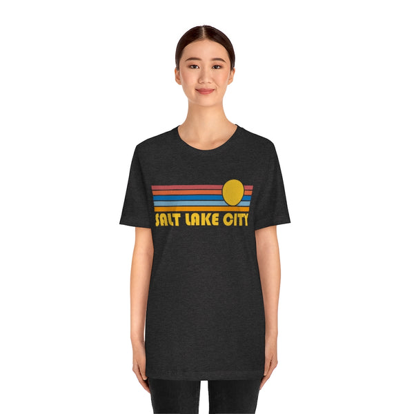 Salt Lake City, Utah T-Shirt - Retro Sun Unisex Salt Lake City T Shirt