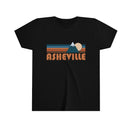 Asheville Youth T-Shirt - Retro Mountain North Carolina Kid's TShirt-3