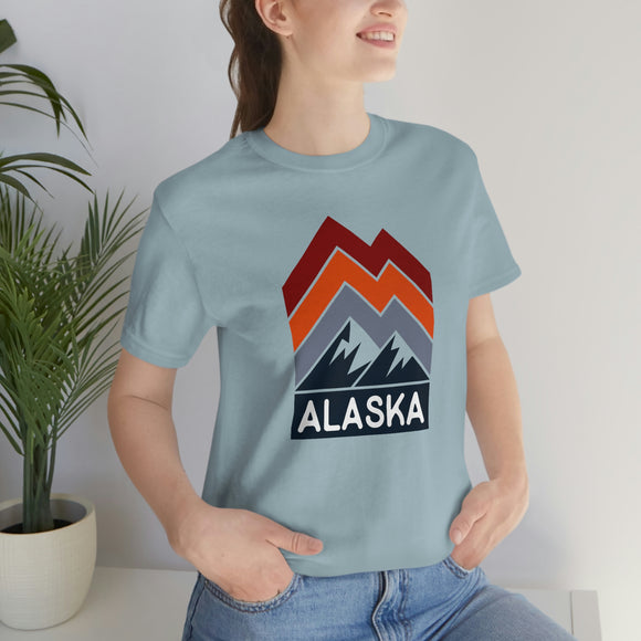 Alaska T-Shirt - Retro Mountain Unisex Alaska Shirt