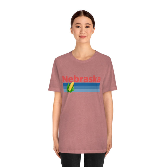 Nebraska T-Shirt - Retro Corn Unisex Nebraska Shirt