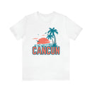 Cancun, Mexico T-Shirt - Retro Palm Tree & Beach Unisex Cancun Shirt-13