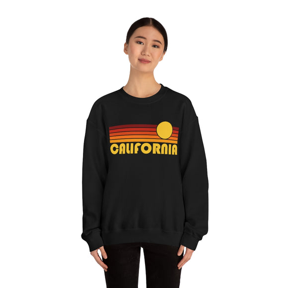 California Sweatshirt - Retro Sunset Unisex