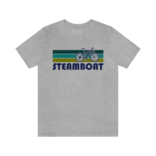 Steamboat T-Shirt - Retro Mountain Bike Adult Unisex Steamboat, Colorado T Shirt