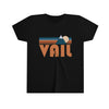 Vail Youth T-Shirt - Retro Mountain Colorado Kid's TShirt