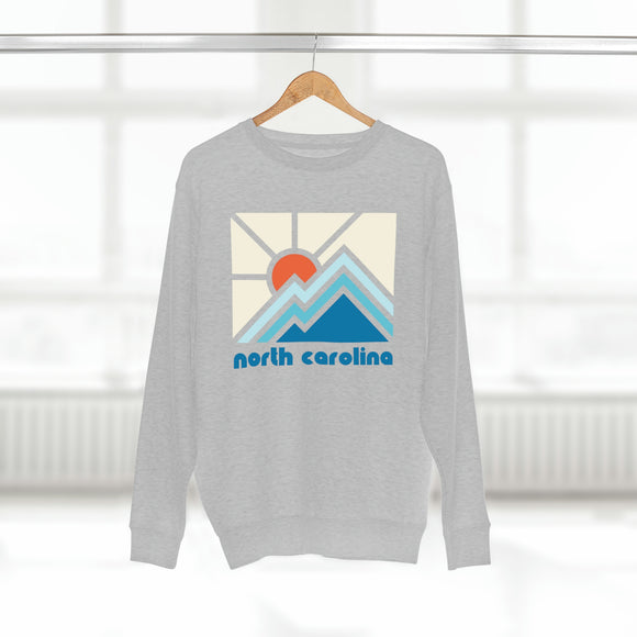 Premium North Carolina Crewneck Sweatshirt - Retro Unisex Sweatshirt