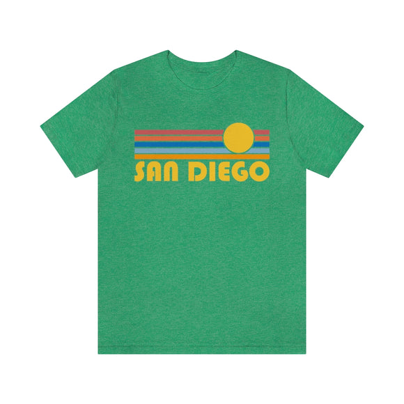 San Diego, California T-Shirt - Retro Sun Unisex San Diego T Shirt