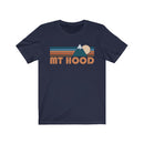 Mount Hood, Oregon T-Shirt - Retro Mountain Adult Unisex Mount Hood T Shirt-6