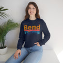 Bend, Oregon Crewneck Sweatshirt - Mountain & Birds Unisex-30