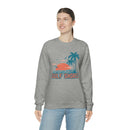 Gulf Shores, Alabama Sweatshirt - Unisex Retro Palm Tree Crewneck Gulf Shores Sweatshirt-24