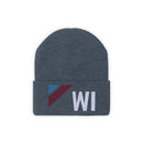 Wisconsin Beanie - Adult Embroidered Retro Wisconsin Knit Hat-9