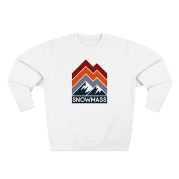 Premium Snowmass Sweatshirt - Retro Unisex Premium Crewneck Snowmass, Colorado Sweatshirt