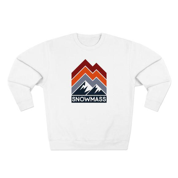 Premium Snowmass Sweatshirt - Retro Unisex Premium Crewneck Snowmass, Colorado Sweatshirt