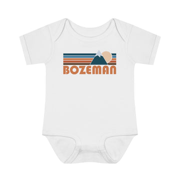 Buy white Bozeman Baby Bodysuit - Retro Mountain Bozeman, Idaho Baby Bodysuit