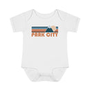 Park City Baby Bodysuit - Retro Mountain Park City, Utah Baby Bodysuit-4