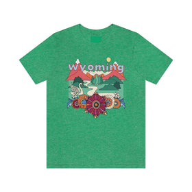 Wyoming Shirt, Wyoming Retro T-Shirt, Hippie Style Wyoming tee, Wyoming Mountain Shirt