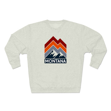 Buy oatmeal-heather Premium Montana Sweatshirt - Retro Unisex Premium Crewneck Montana Sweatshirt