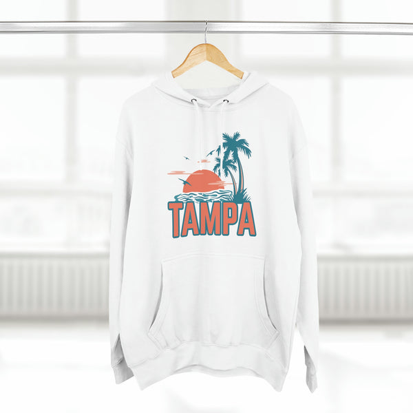 Premium Tampa, Florida Hoodie - Palm Tree Unisex Sweatshirt