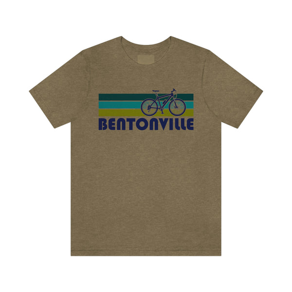 Bentonville T-Shirt - Retro Mountain Bike Adult Unisex Bentonville, Arkansas T Shirt