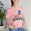 Gulf Shores, Alabama T-Shirt - Retro Palm Tree & Beach Unisex Gulf Shores Shirt