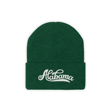 Alabama Beanie - Adult Hand Lettered Embroidered Alabama Knit Hat