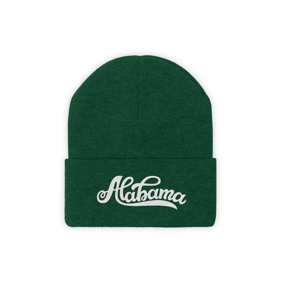 Alabama Beanie - Adult Hand Lettered Embroidered Alabama Knit Hat